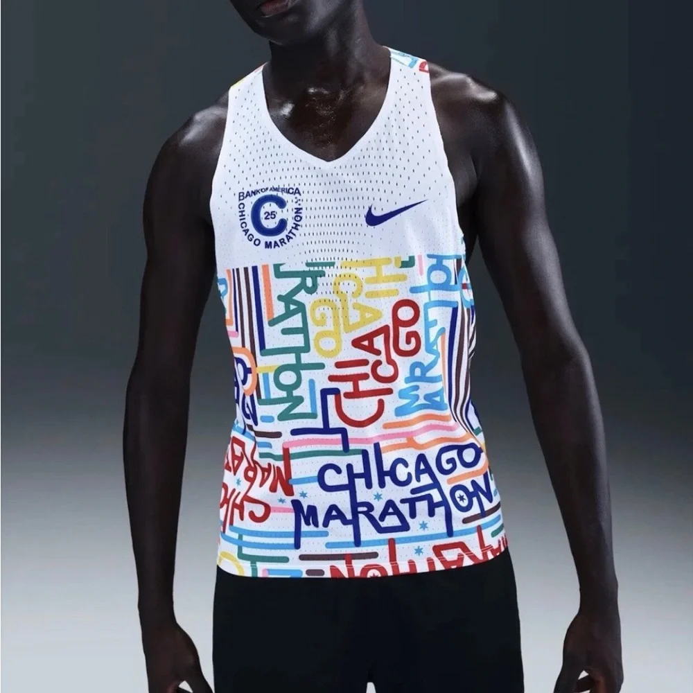 Nike Aeroswift Chicago Marathon 2025 Running Singlet HQ4277-100 Men's Size S